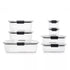 Rubbermaid Brilliance StainShield Plastic Food Storage Containers, 14-Pc. Set